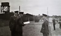 RAF Old Catton - Water Tower. TMilitary, Date 1960s.