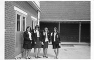 Ex Pupils of Sprowston Secondary Modern School, now Sprowston High Community School. On right is Marion Loynes nee Green. 1960s